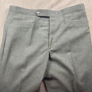 jaymar Sansabelt Gray Wool Blend Dress Pants Pleated Front Belt Loops Sz 36